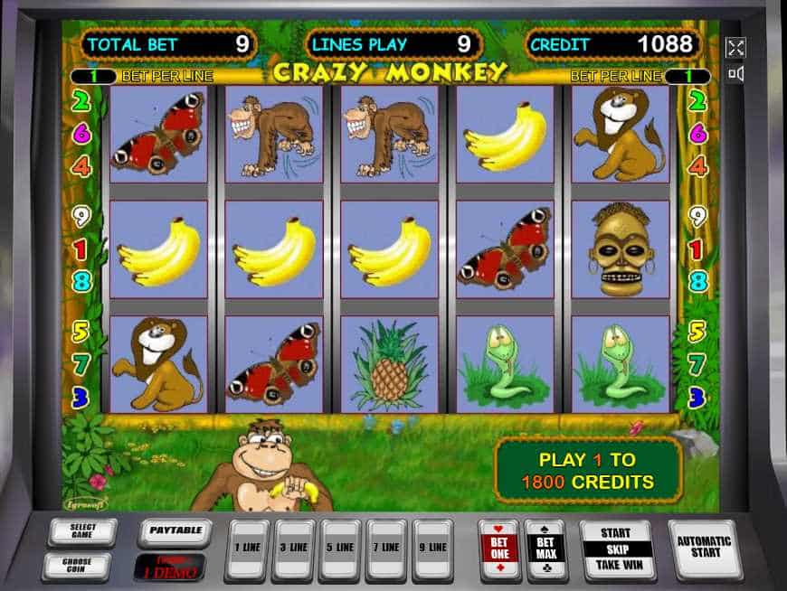 играть в игровой автомат crazy monkey обезьянки онлайн